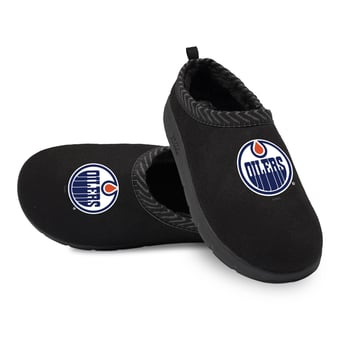 Unisex ISlide Black Edmonton Oilers Primary Logo Mission Slipper