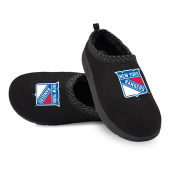 Unisex ISlide Black New York Rangers Primary Logo Mission Slipper