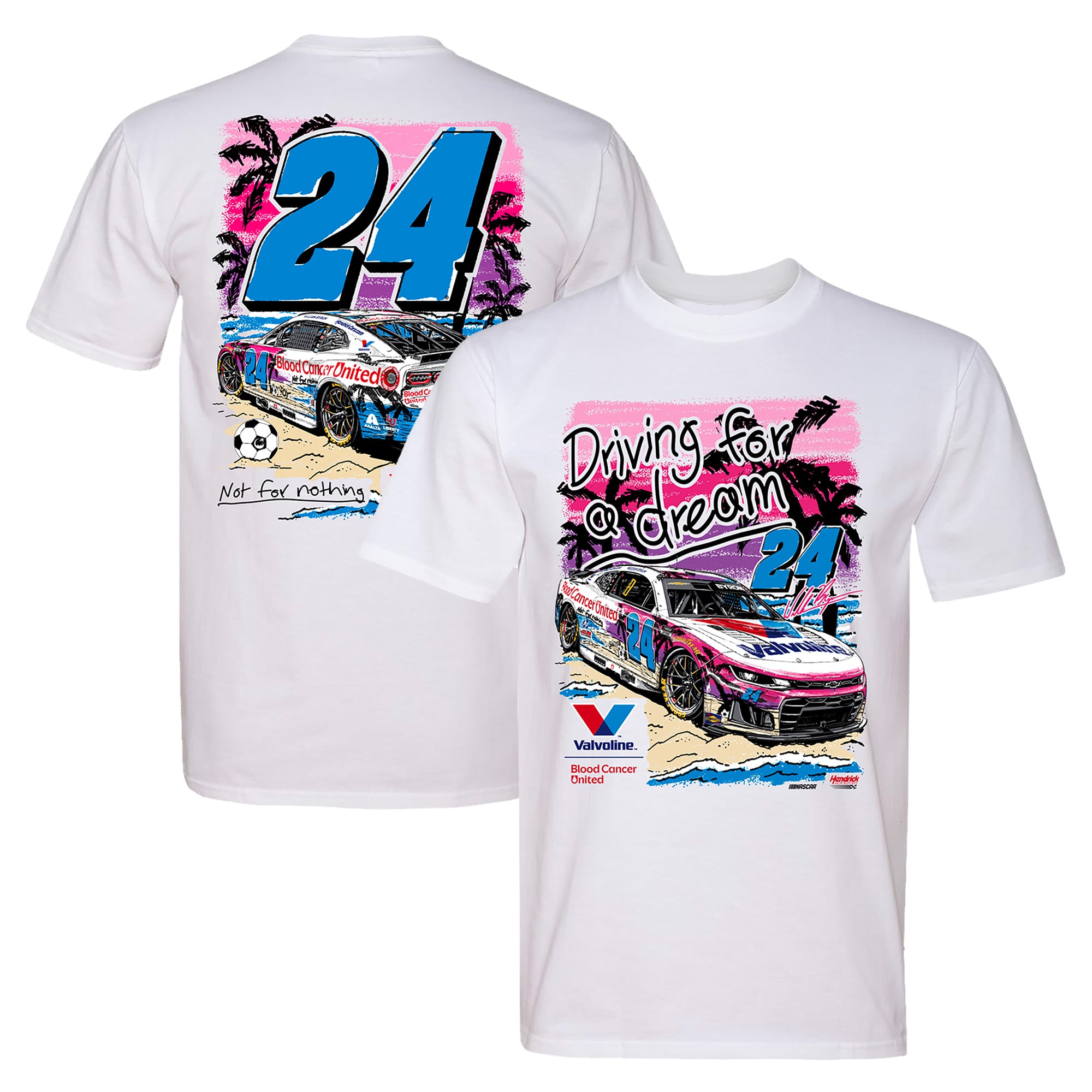 Men’s Classic Ink White William Byron Valvoline T-Shirt Men’s Classic Ink White William Byron Valvoline T-Shirt