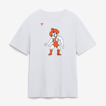 Men's White Oklahoma State Cowboys Wrestling Pete T-Shirt