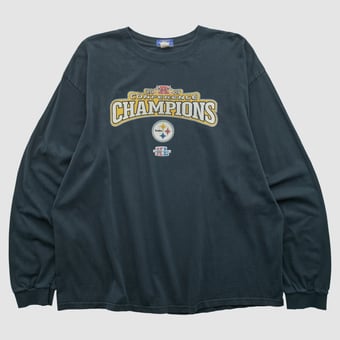 Super Bowl XL Reebok 2005 Long Sleeve T-shirt - Black - 2XL by Fanatics Real Vintage