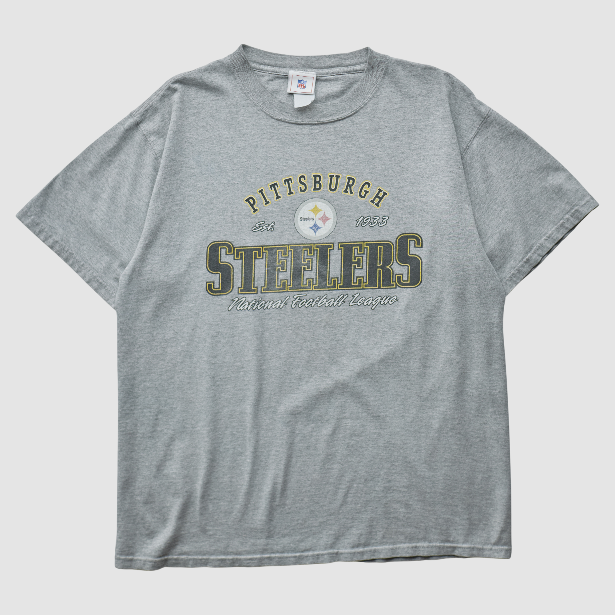 Pittsburgh Steelers NFL 2000s T-shirt – Heather Gray – M by Fanatics Real Vintage Pittsburgh Steelers NFL 2000s T-shirt – Heather Gray – M by Fanatics Real Vintage