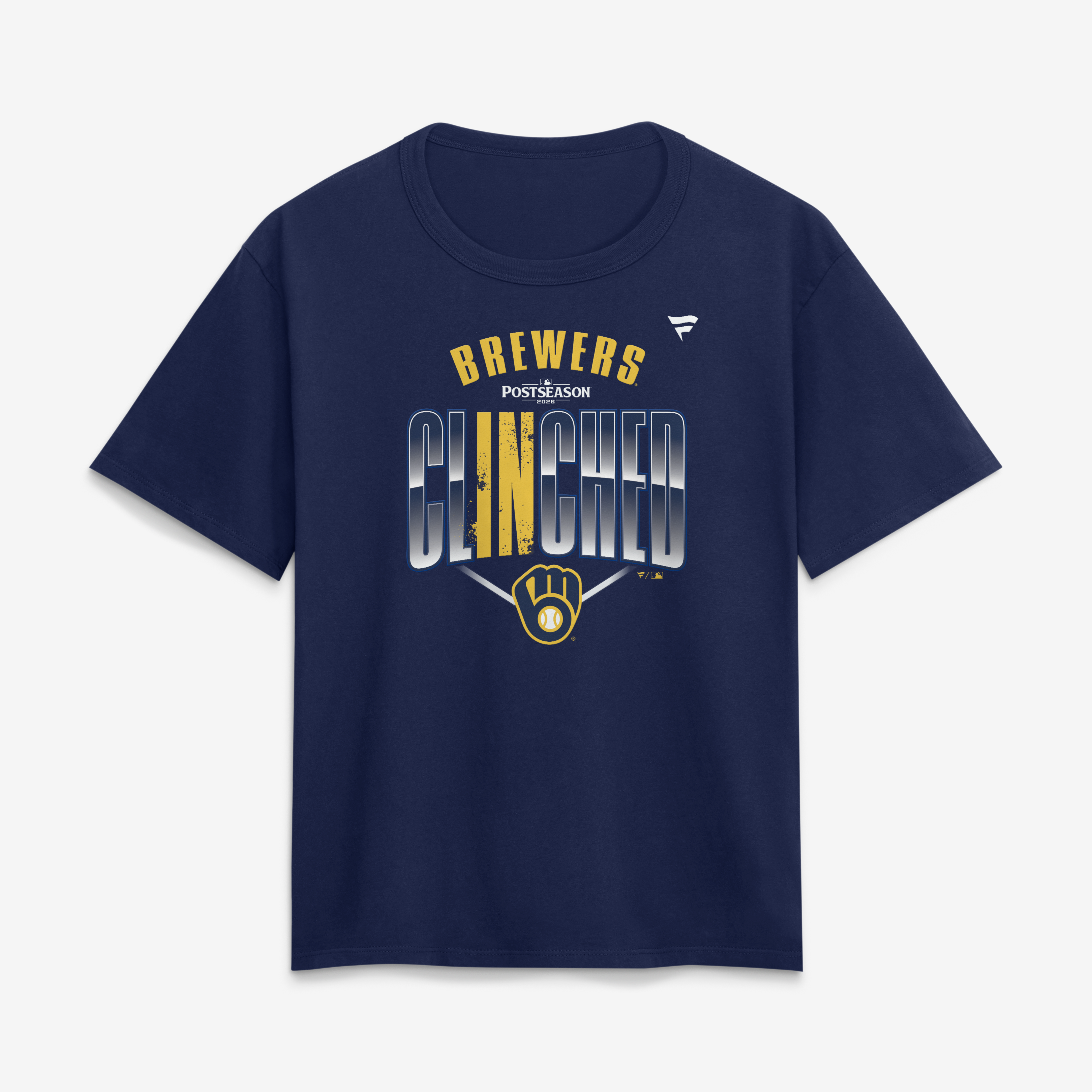 Women's Navy Milwaukee Brewers 2026 MLB Postseason T-Shirt