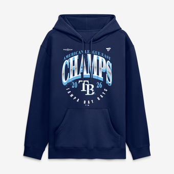 Men's Navy Tampa Bay Rays 2026 AL East Division Champions Distressed Hoodie