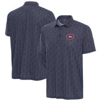 Men's Antigua Navy Montreal Canadiens Vigorous Polo