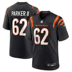 Men's Nike Brian Parker II Black Cincinnati Bengals Team Game Jersey
