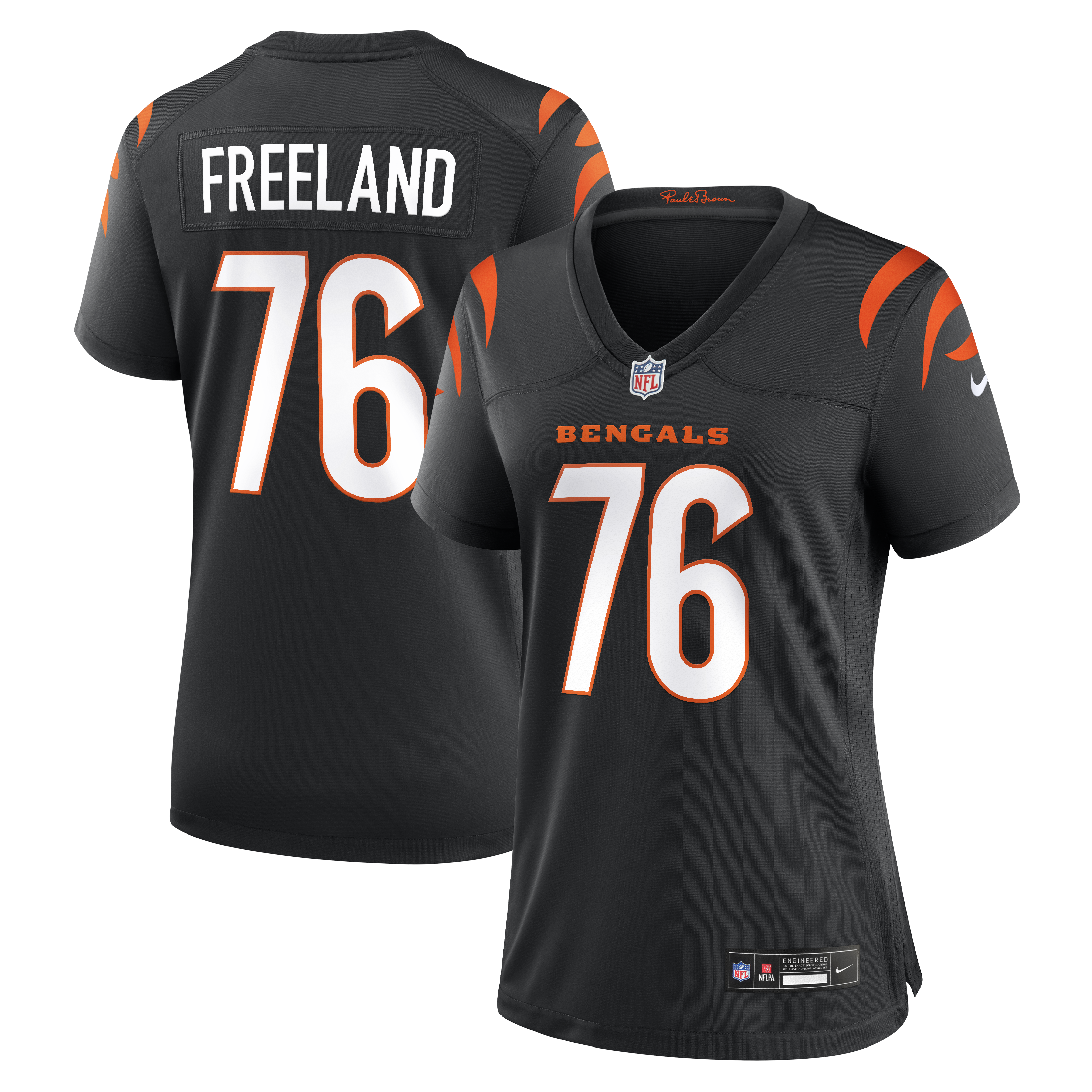 Women's Nike Blake Freeland Black Cincinnati Bengals Team Game Jersey