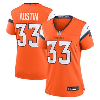 Women's Nike Brent Austin Orange Denver Broncos Team Game Jersey