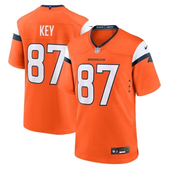Men's Nike Dane Key Orange Denver Broncos Team Game Jersey