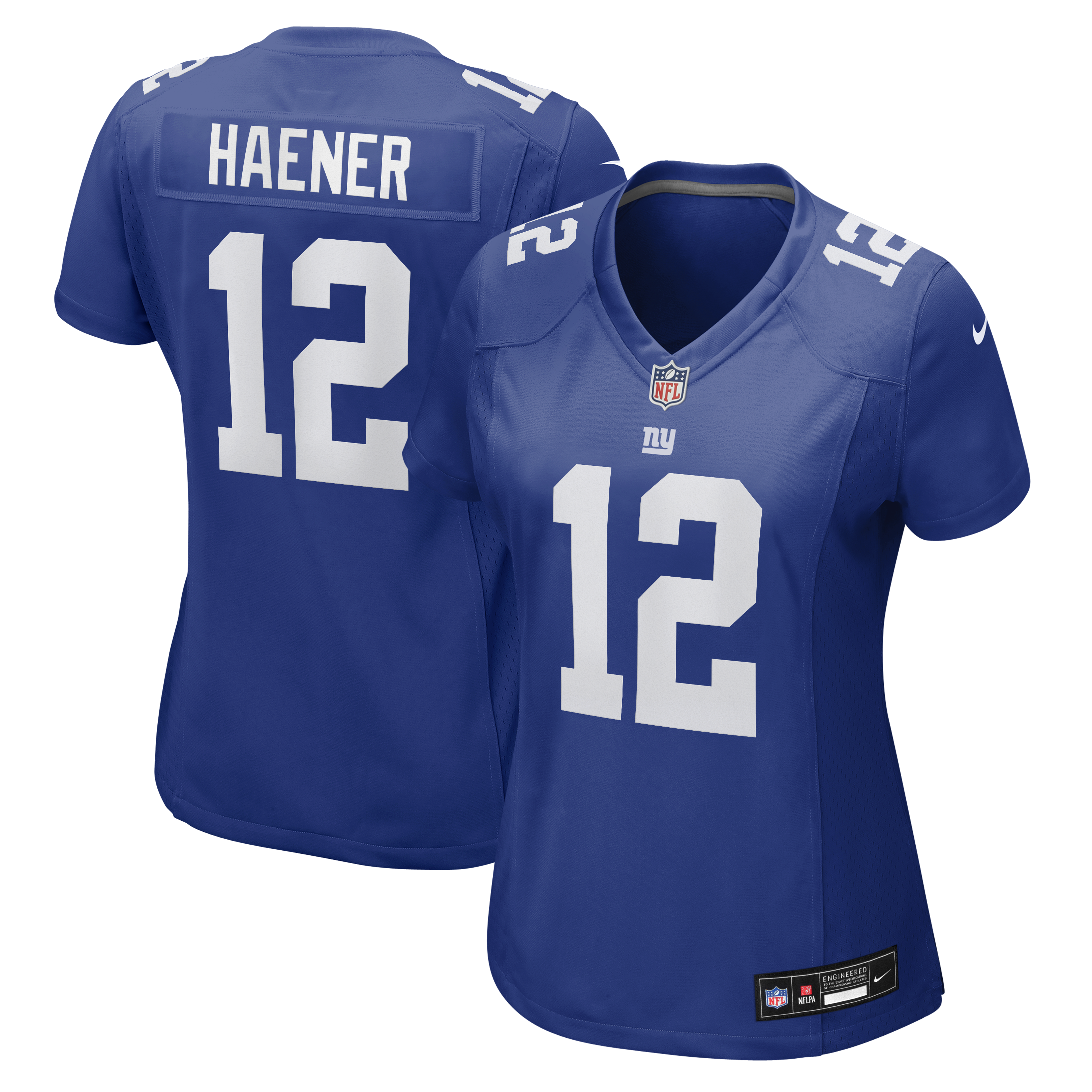 Women's Nike Jake Haener Royal New York Giants Team Game Jersey