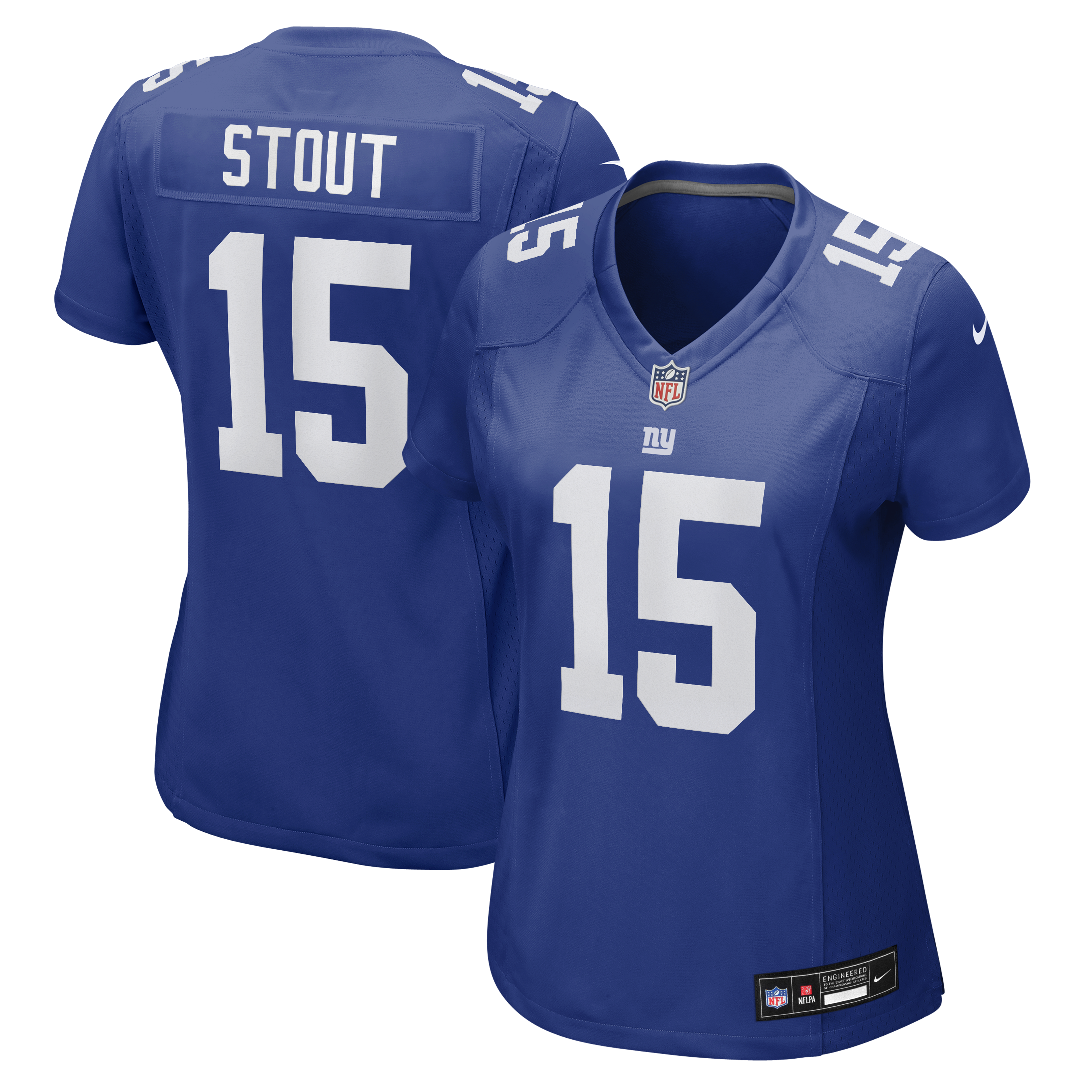 Women's Nike Jordan Stout Royal New York Giants Team Game Jersey