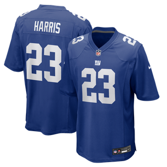 Men's Nike Najee Harris Royal New York Giants Team Game Jersey