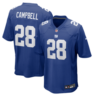 Men's Nike Elijah Campbell Royal New York Giants Team Game Jersey
