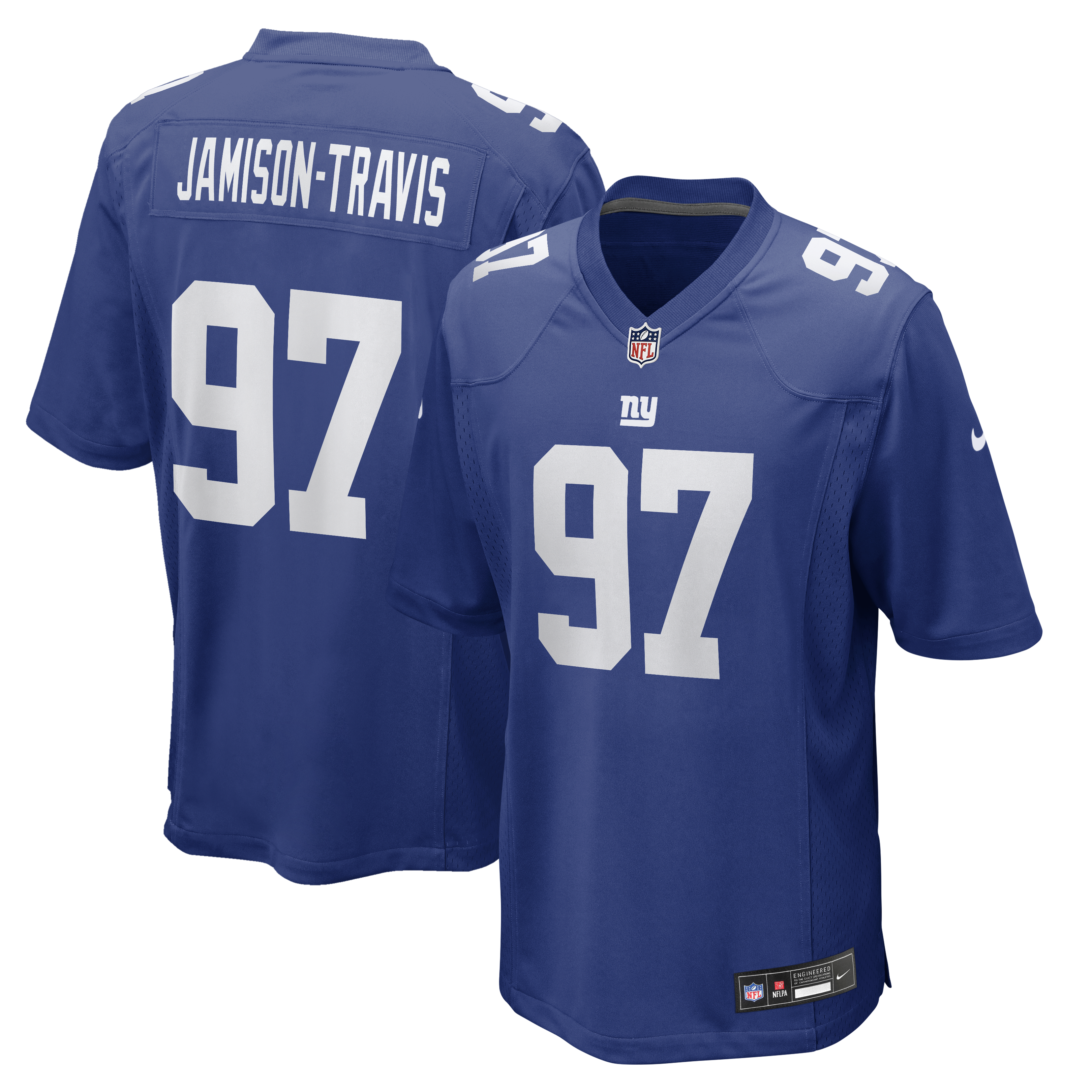 Men's Nike Bobby Jamison-Travis Royal New York Giants Team Game Jersey