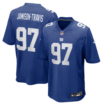 Men's Nike Bobby Jamison-Travis Royal New York Giants Team Game Jersey