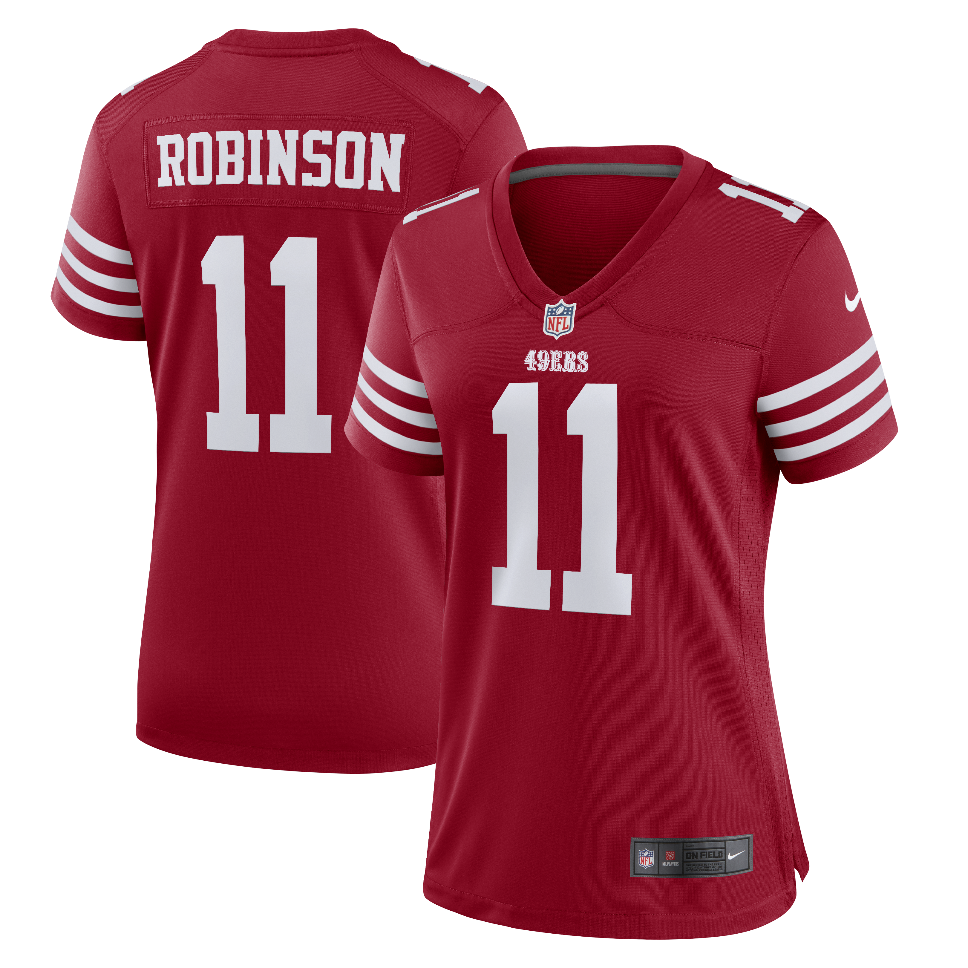Women's Nike Demarcus Robinson Scarlet San Francisco 49ers Team Game Jersey