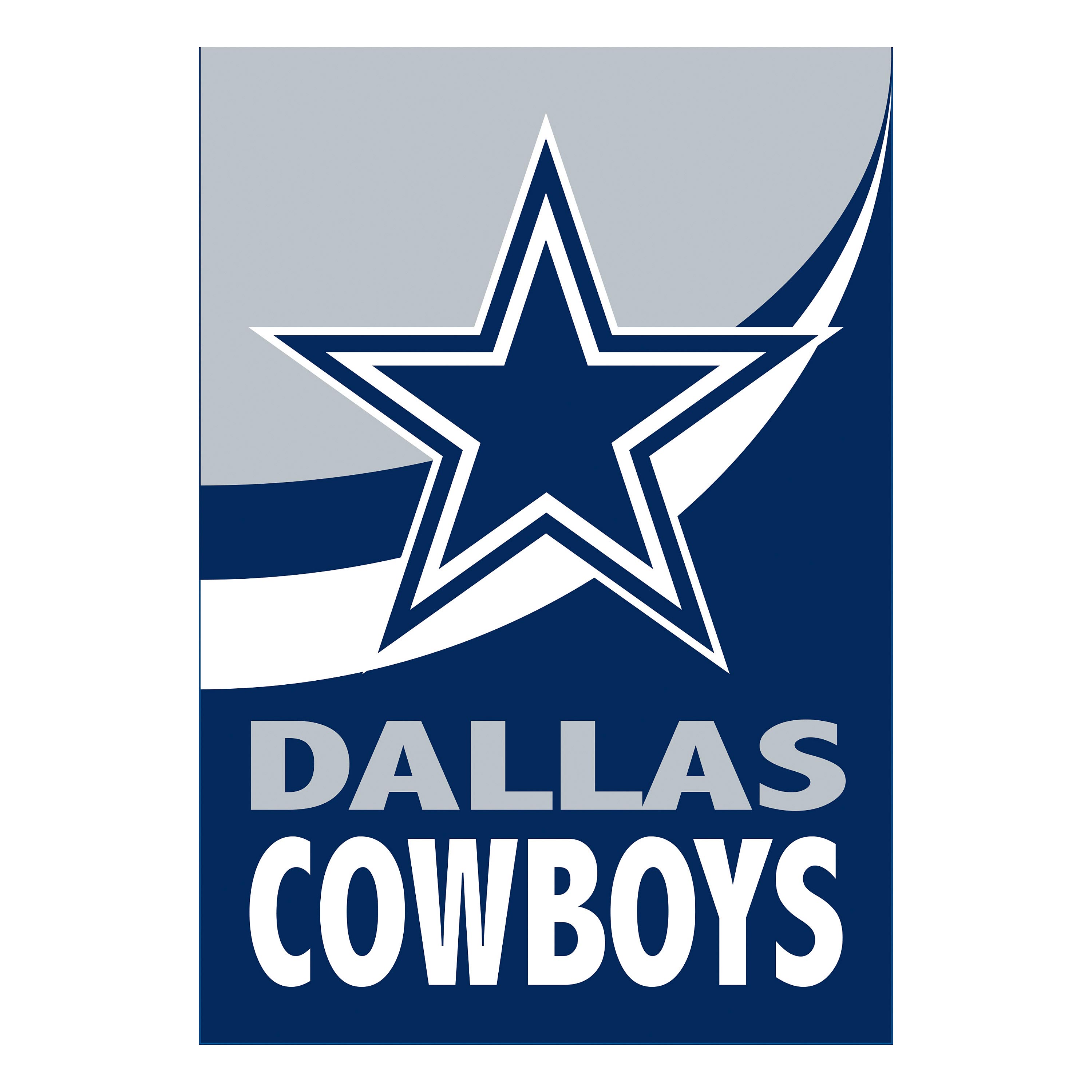 Dallas Cowboys 12.5" x 28" Color Wave Double-Sided Burlap Garden Flag