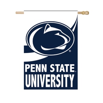 "Penn State Nittany Lions 29"" x 43"" Color Wave Double-Sided Burlap House Flag"
