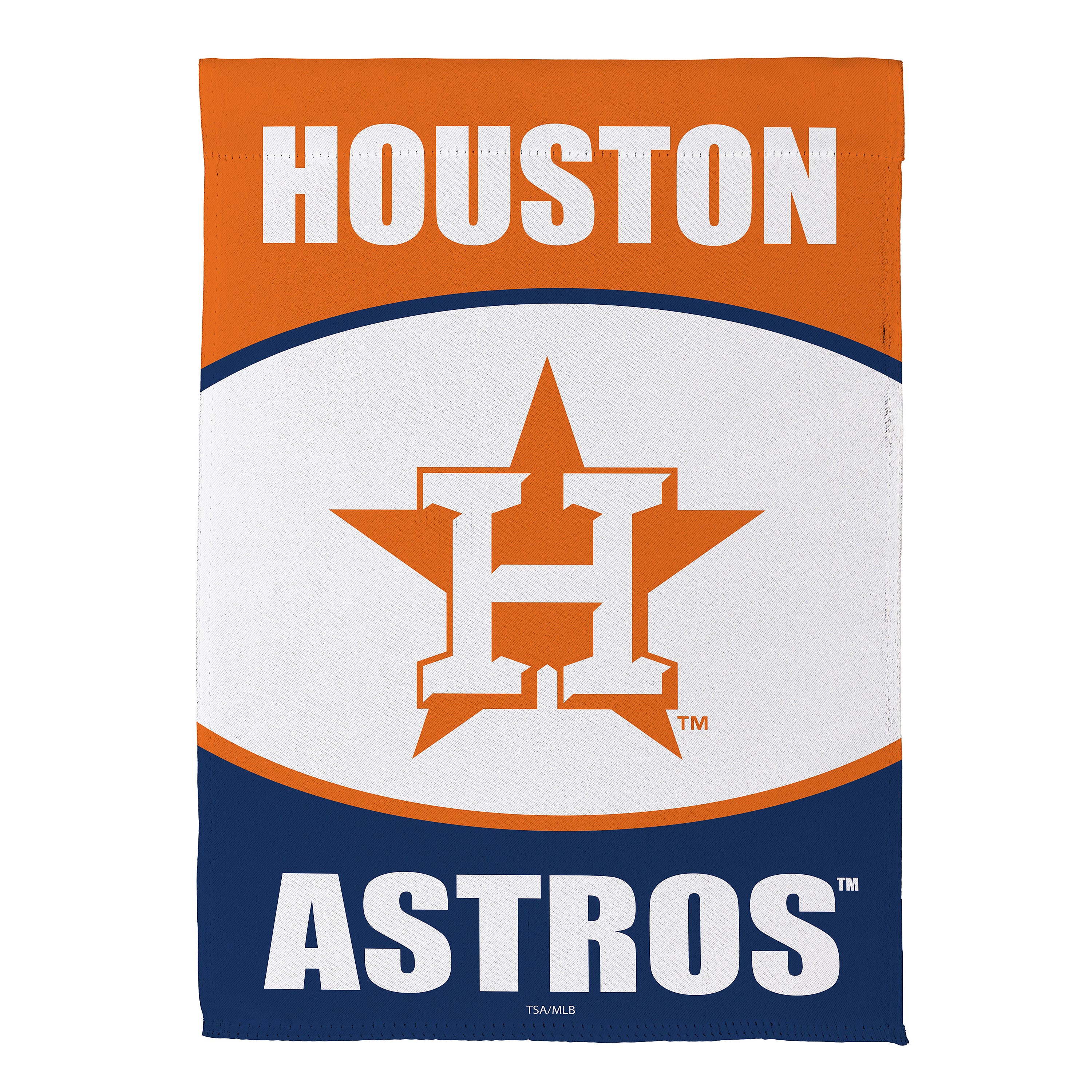 Houston Astros 12.5" x 28" Scoped Logo Double-Sided Suede Garden Flag