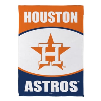 Houston Astros 12.5" x 28" Scoped Logo Double-Sided Suede Garden Flag