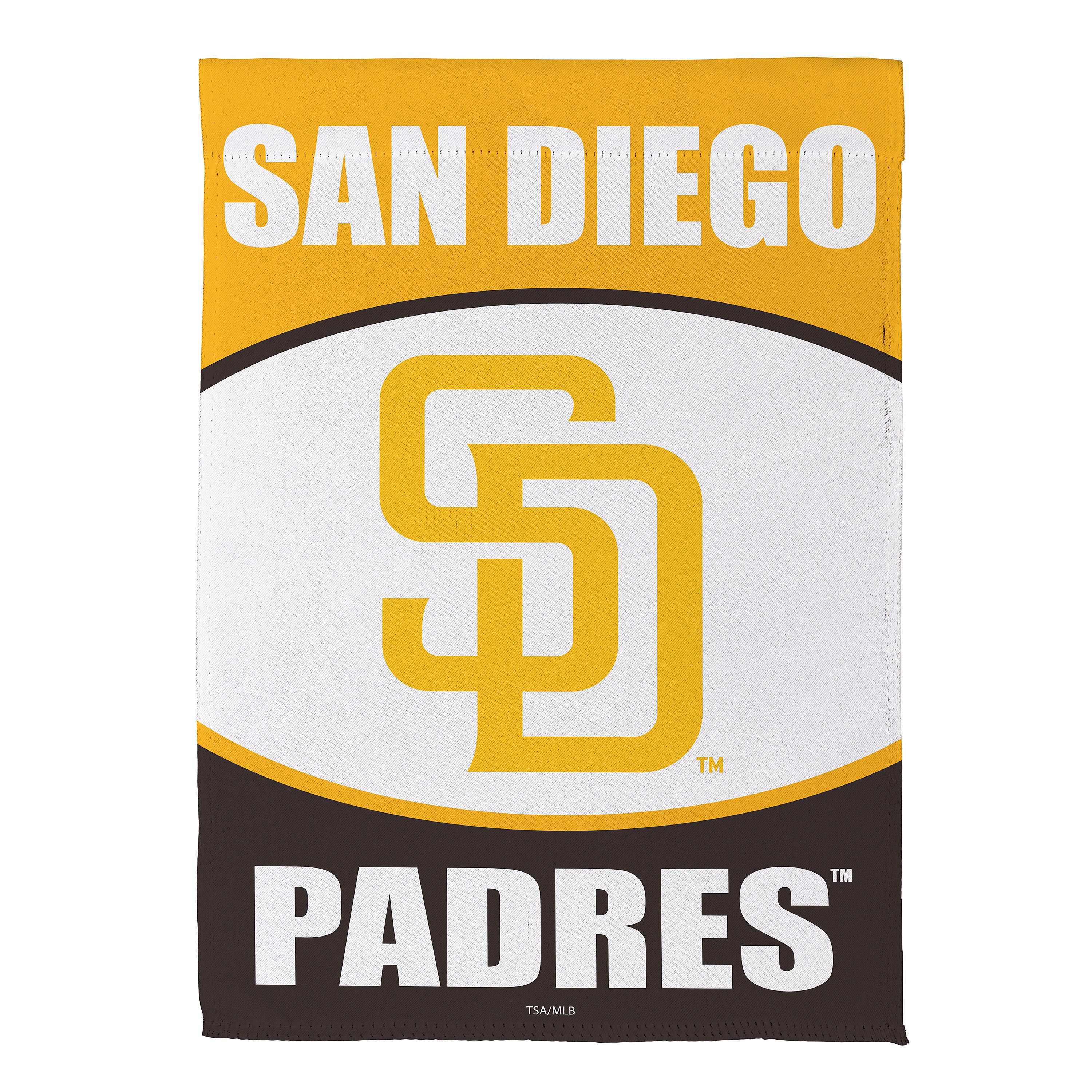 San Diego Padres 12.5" x 28" Scoped Logo Double-Sided Suede Garden Flag