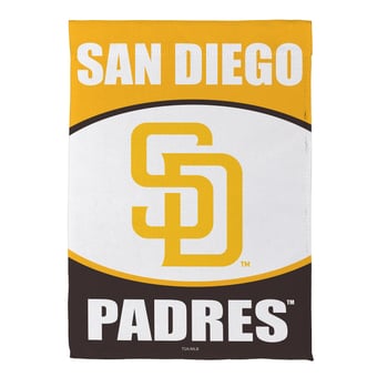 "San Diego Padres 12.5"" x 28"" Scoped Logo Double-Sided Suede Garden Flag"