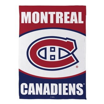 Montreal Canadiens 12.5" x 28" Scoped Logo Double-Sided Suede Garden Flag