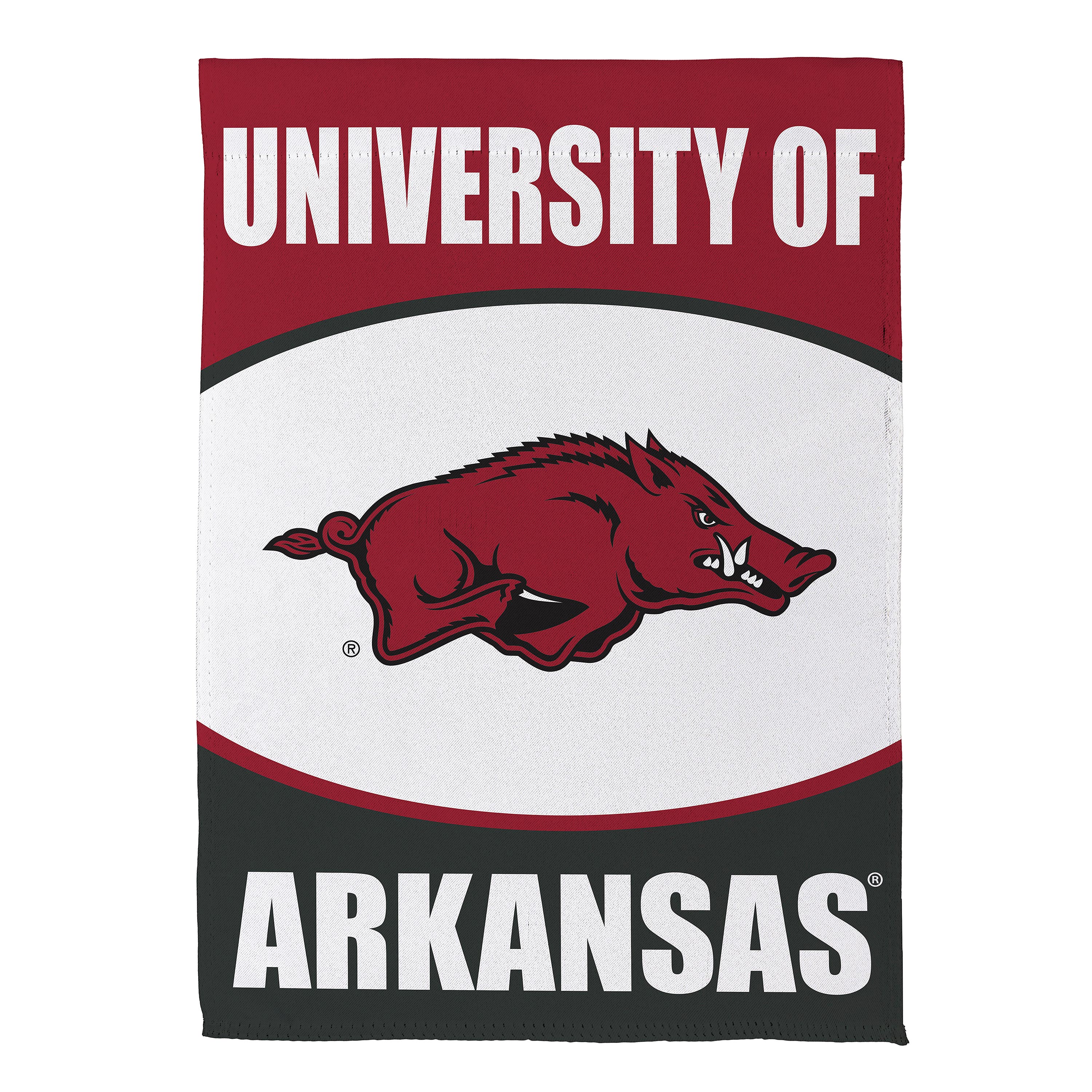 Arkansas Razorbacks 12.5" x 28" Scoped Logo Double-Sided Suede Garden Flag