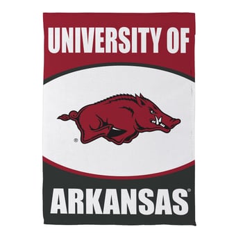 "Arkansas Razorbacks 12.5"" x 28"" Scoped Logo Double-Sided Suede Garden Flag"