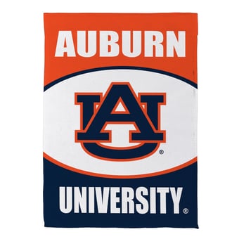 Auburn Tigers 12.5" x 28" Scoped Logo Double-Sided Suede Garden Flag