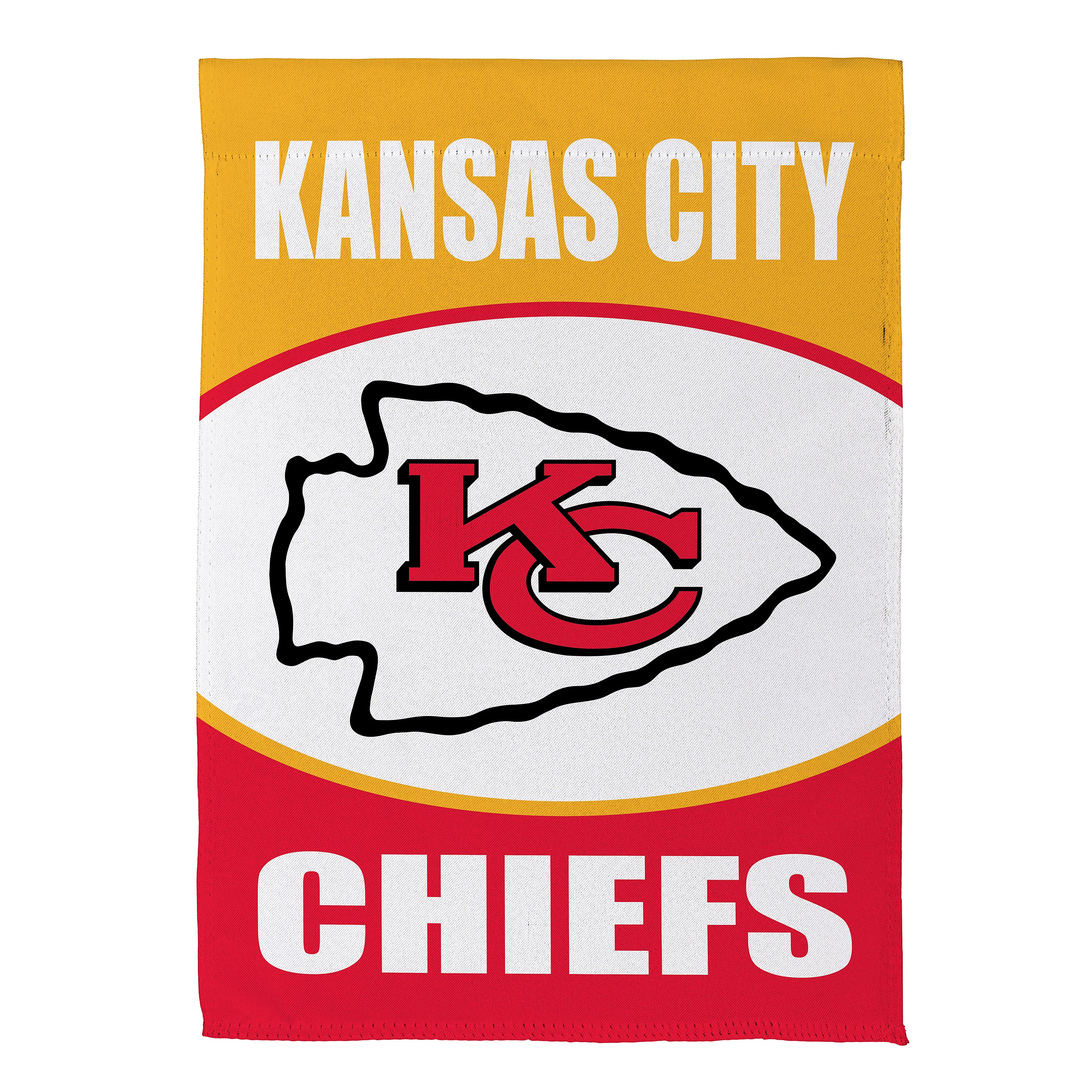 Kansas City Chiefs 12.5" x 28" Scoped Logo Double-Sided Suede Garden Flag