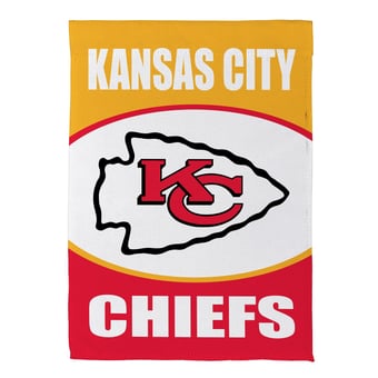 Kansas City Chiefs 12.5" x 28" Scoped Logo Double-Sided Suede Garden Flag