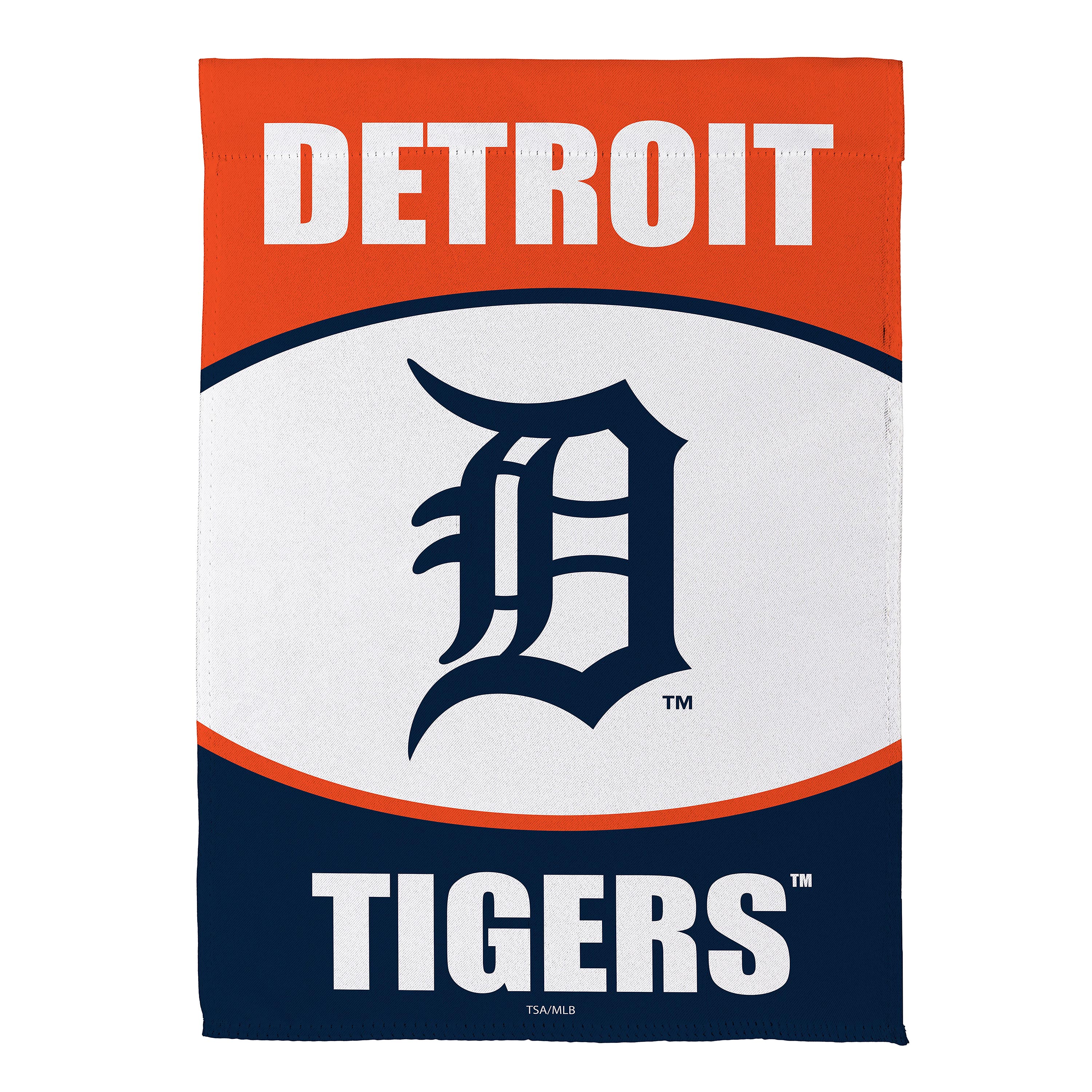Detroit Tigers 12.5" x 28" Scoped Logo Double-Sided Suede Garden Flag