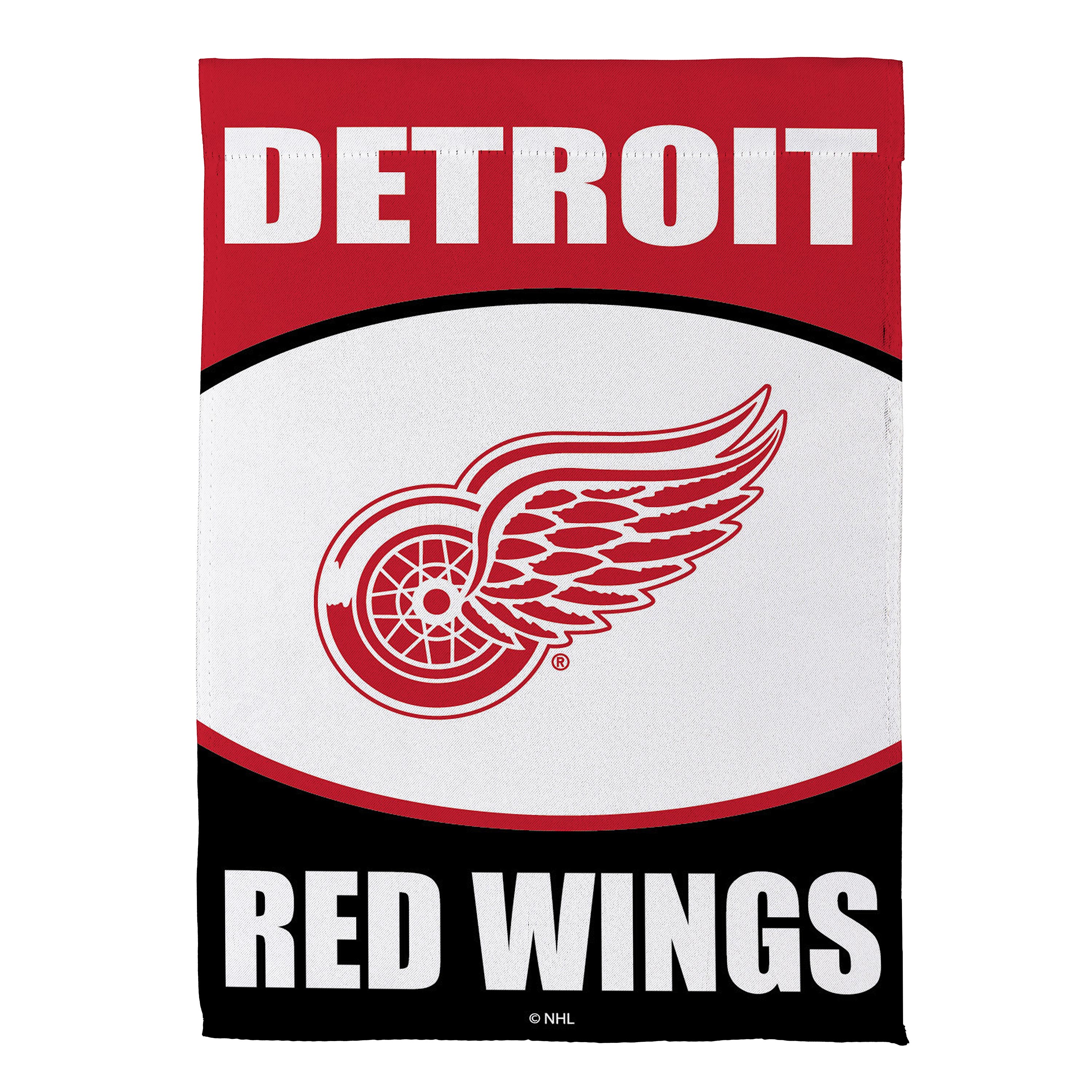Detroit Red Wings 12.5" x 28" Scoped Logo Double-Sided Suede Garden Flag
