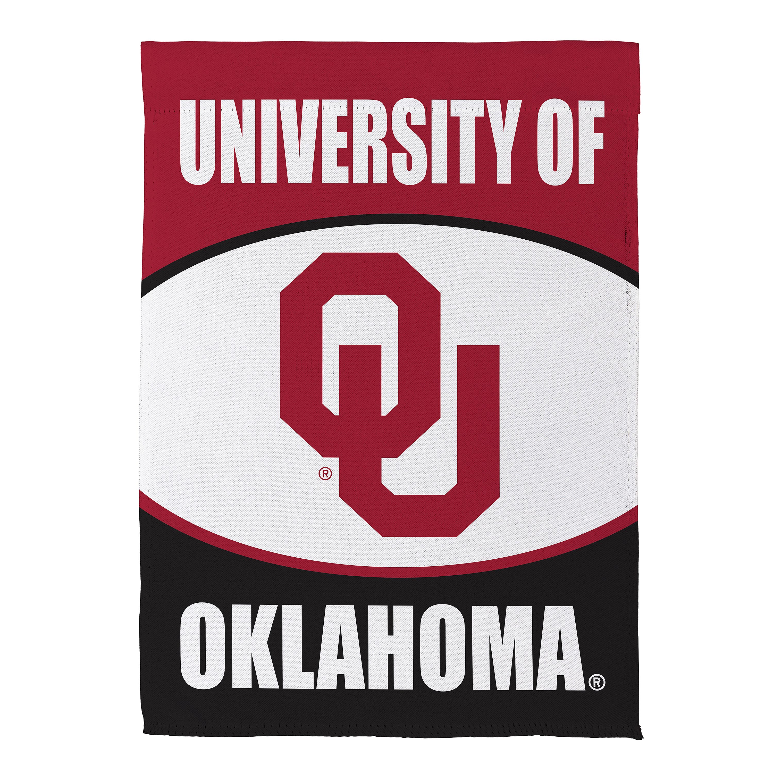 Oklahoma Sooners 12.5" x 28" Scoped Logo Double-Sided Suede Garden Flag
