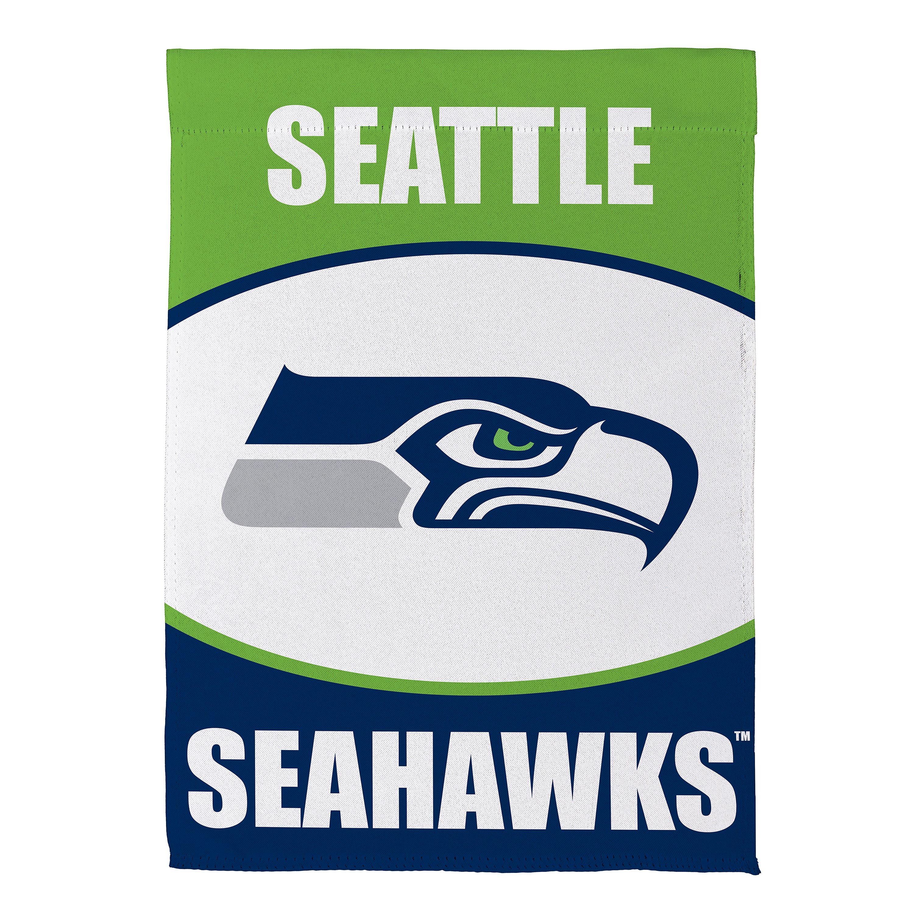 Seattle Seahawks 12.5" x 28" Scoped Logo Double-Sided Suede Garden Flag