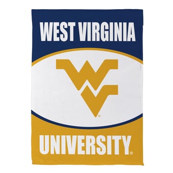 "West Virginia Mountaineers 29"" x 43"" Scoped Logo Double-Sided Suede House Flag"