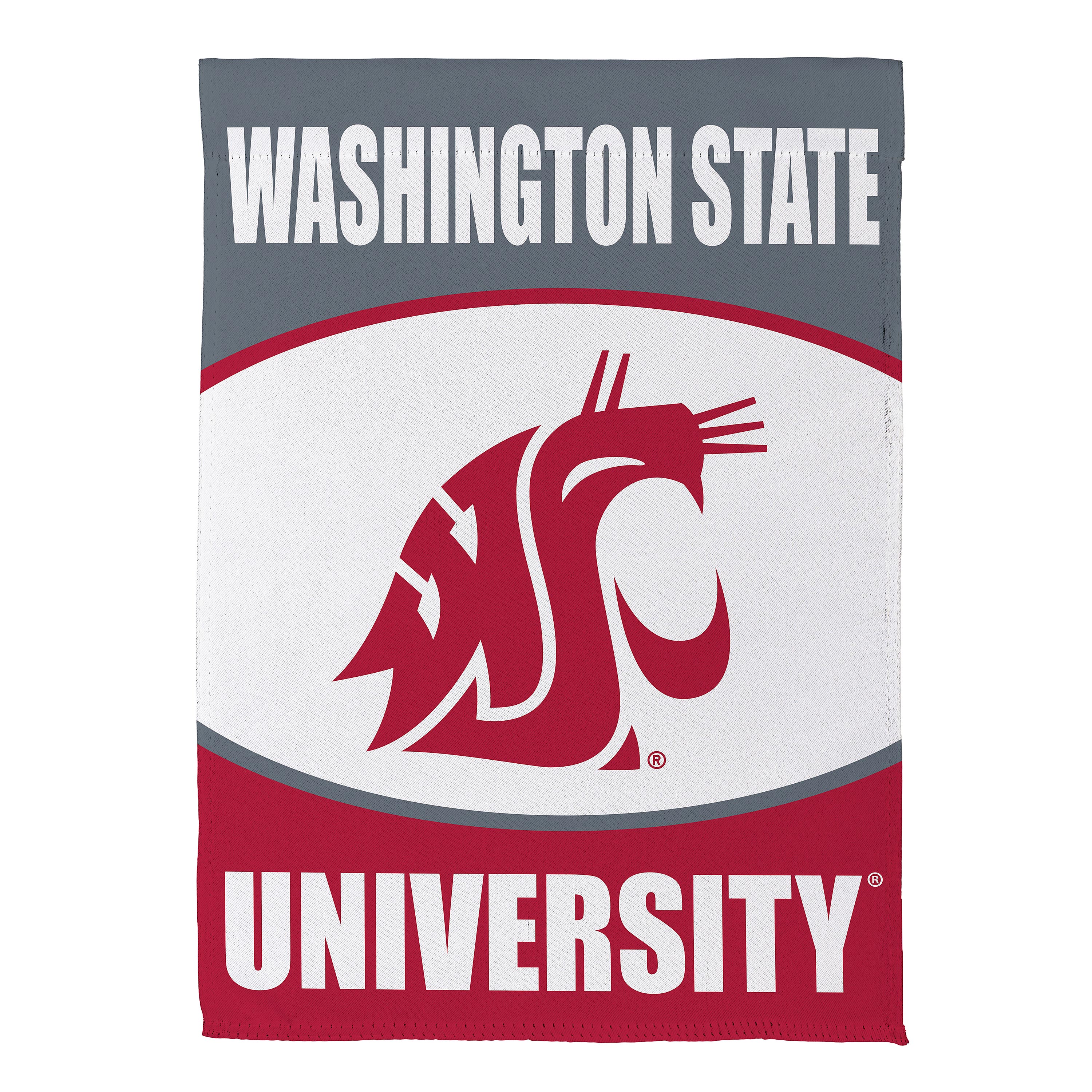 Washington State Cougars 29" x 43" Scoped Logo Double-Sided Suede House Flag