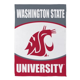 Washington State Cougars 29" x 43" Scoped Logo Double-Sided Suede House Flag