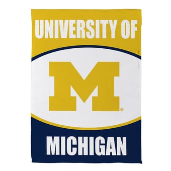Michigan Wolverines 29" x 43" Scoped Logo Double-Sided Suede House Flag