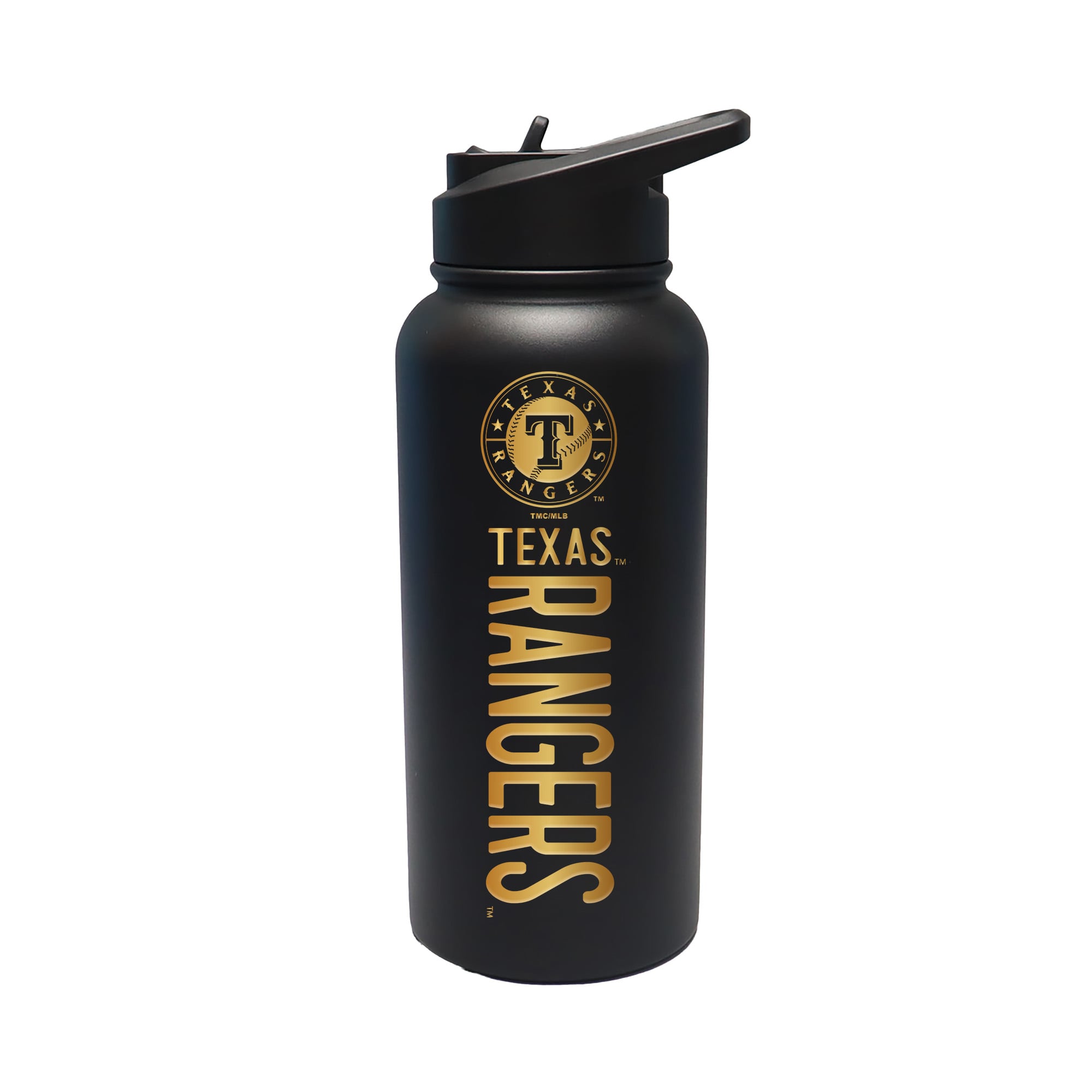 The Memory Company Texas Rangers 32oz. Stainless Steel Gold Lettering Tumbler
