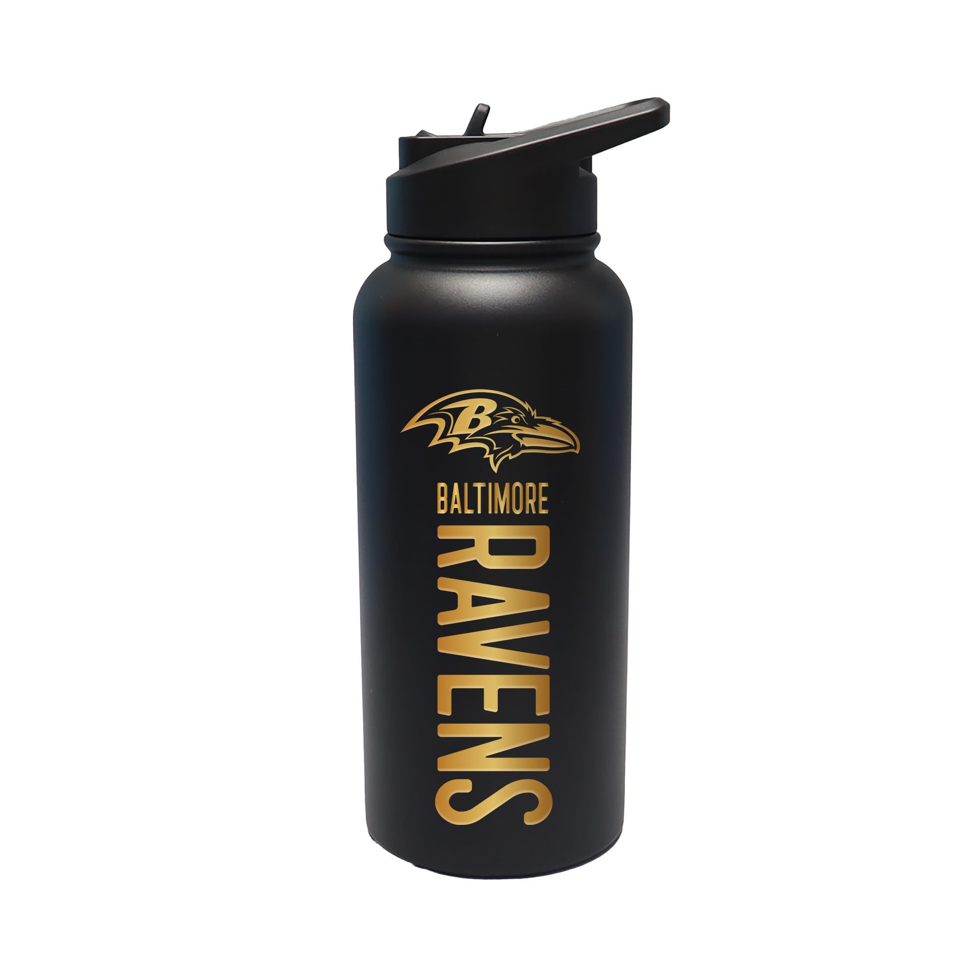 The Memory Company Baltimore Ravens 32oz. Stainless Steel Gold Lettering Tumbler