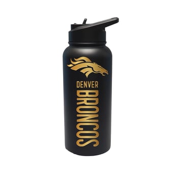 The Memory Company Denver Broncos 32oz. Stainless Steel Gold Lettering Tumbler
