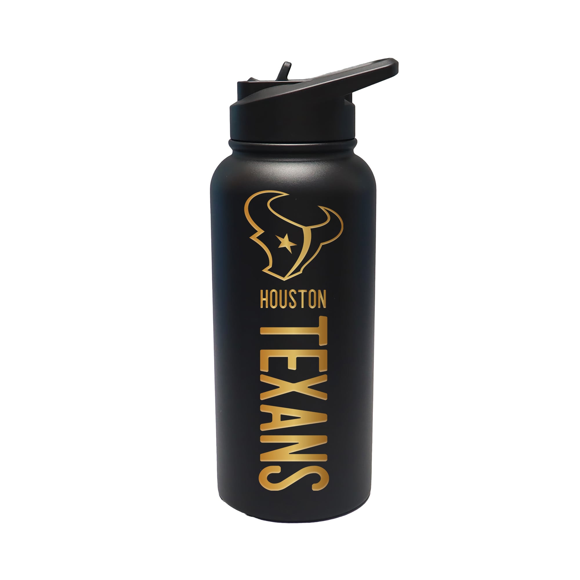 The Memory Company Houston Texans 32oz. Stainless Steel Gold Lettering Tumbler