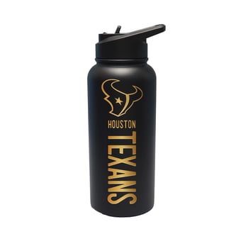 The Memory Company Houston Texans 32oz. Stainless Steel Gold Lettering Tumbler