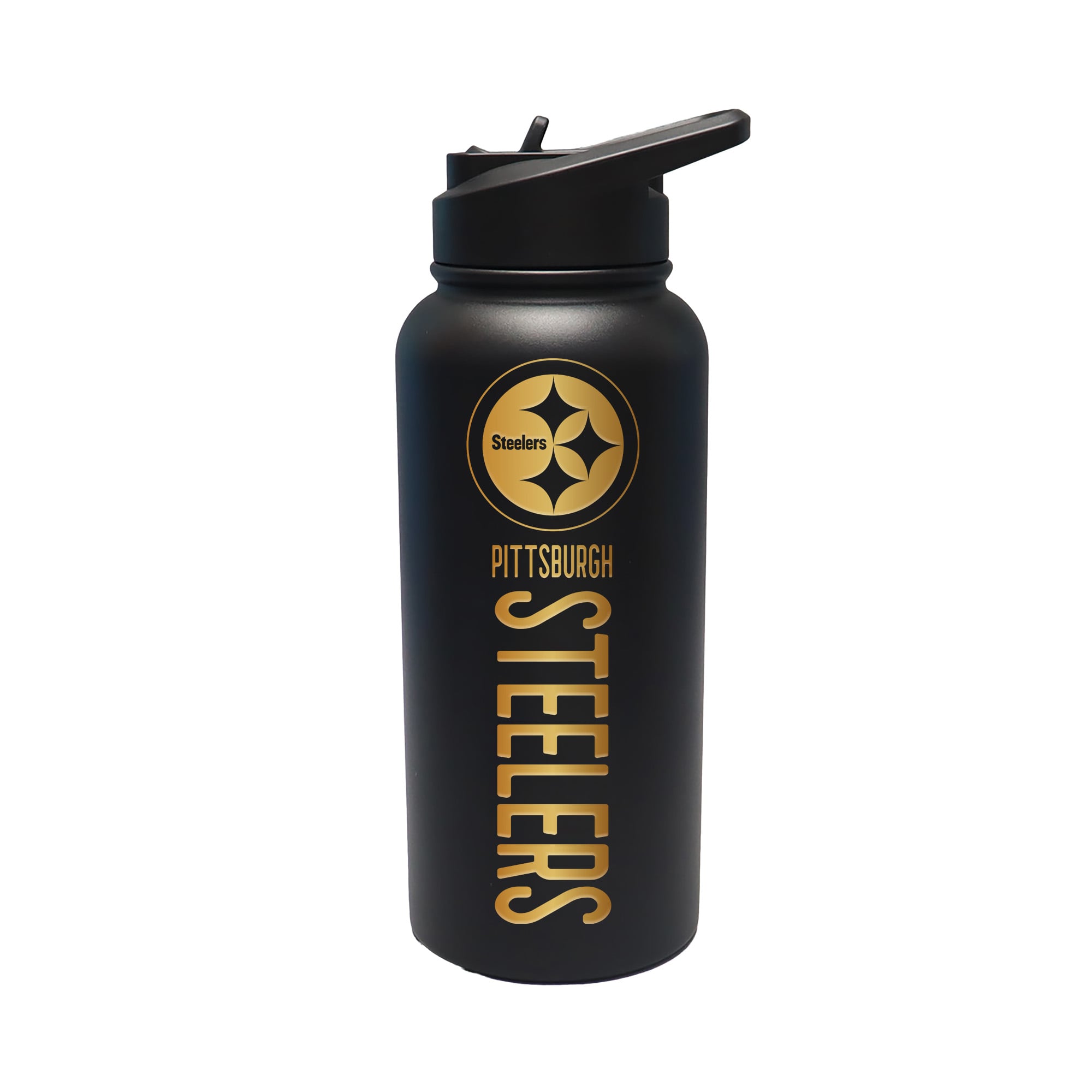 The Memory Company Pittsburgh Steelers 32oz. Stainless Steel Gold Lettering Tumbler