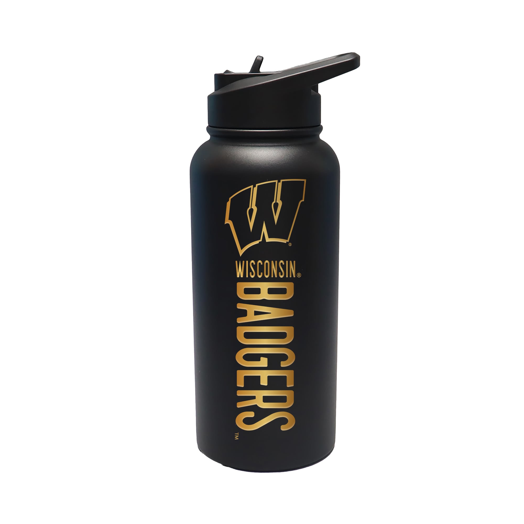 The Memory Company Wisconsin Badgers 32oz. Stainless Steel Gold Lettering Tumbler