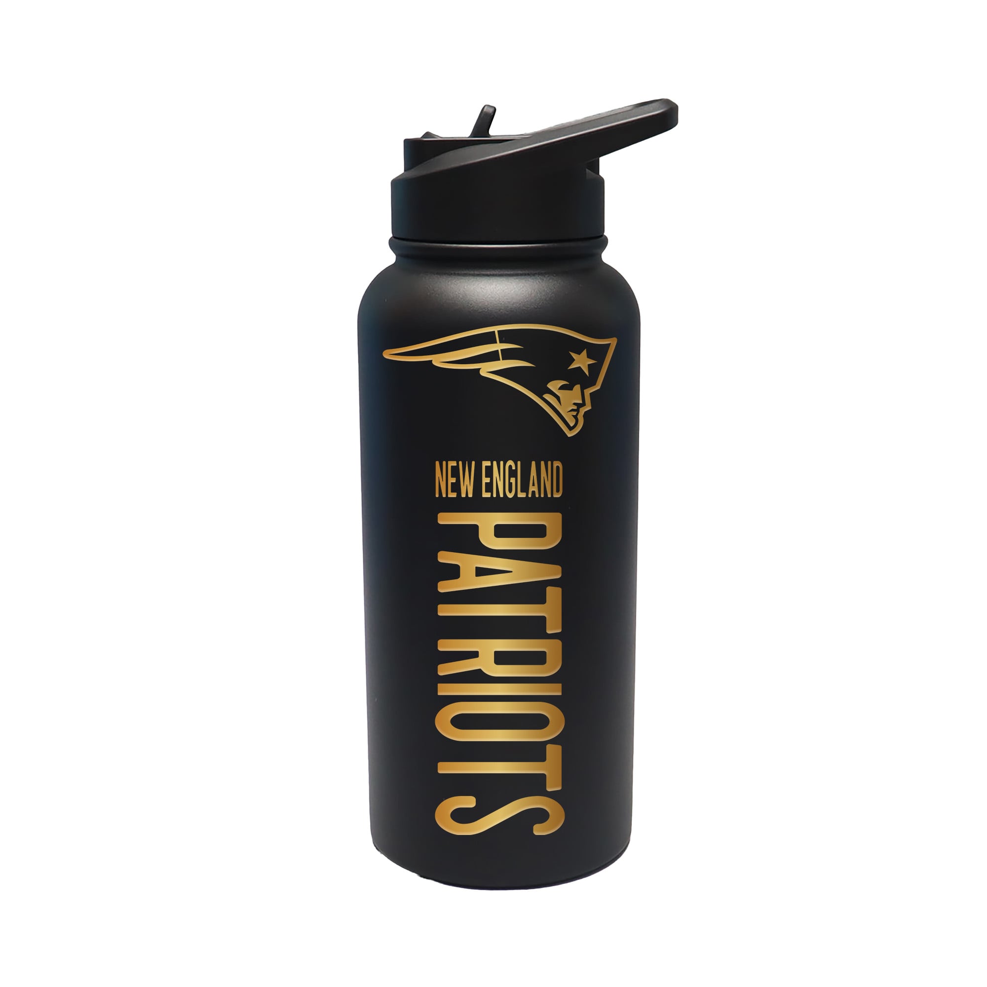 The Memory Company New England Patriots 32oz. Stainless Steel Gold Lettering Tumbler