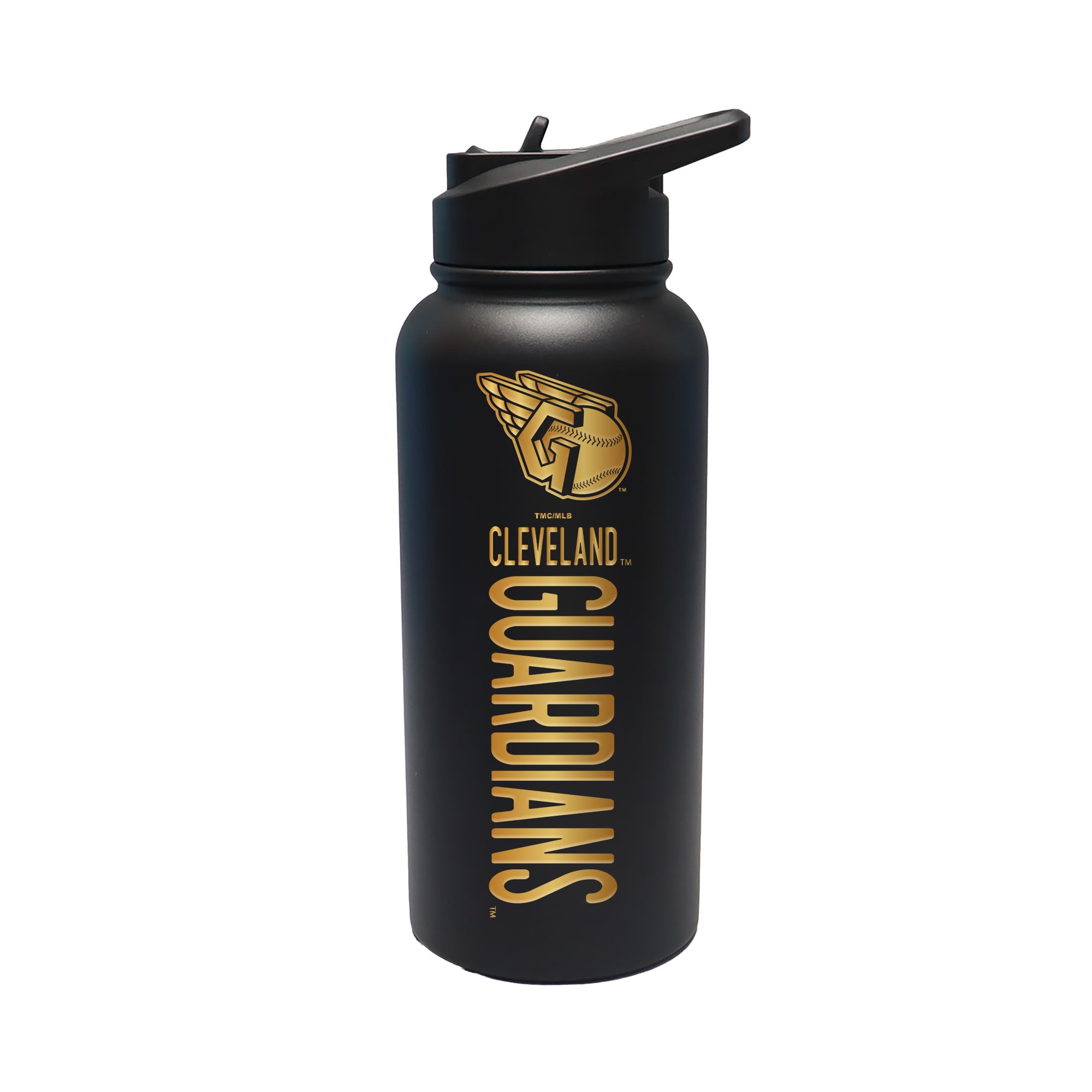 The Memory Company Cleveland Guardians 32oz. Stainless Steel Gold Lettering Tumbler