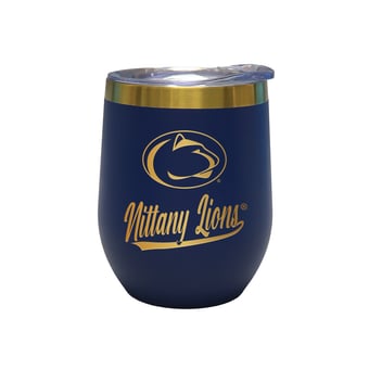 The Memory Company Penn State Nittany Lions 12oz. Stainless Steel Gold Lettering Stemless Wine Tumbler